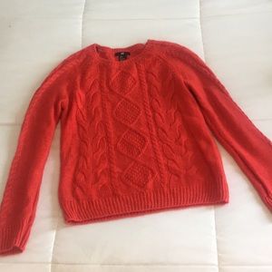 H&M Red Crew Neck Sweater